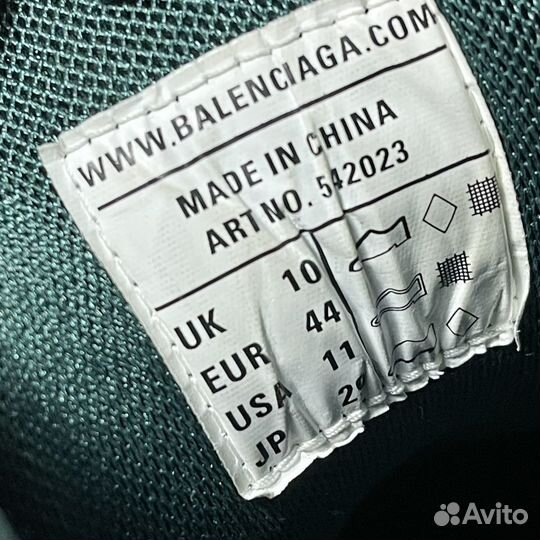 44 кроссовки Balenciaga track dark green оригинал