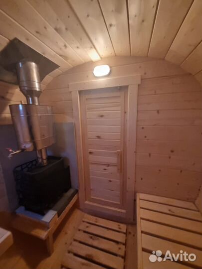 Баня бочка квадро