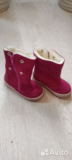 Сапожки натуральные на девочку зимние 22, 24