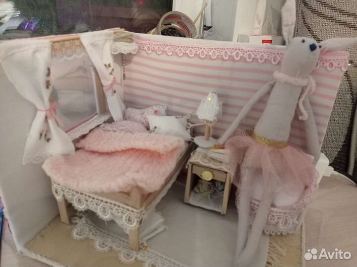 Кукла зайчик-тильда ручной работы