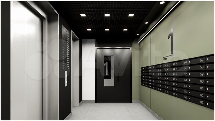 1-к. квартира, 43,1 м², 7/17 эт.