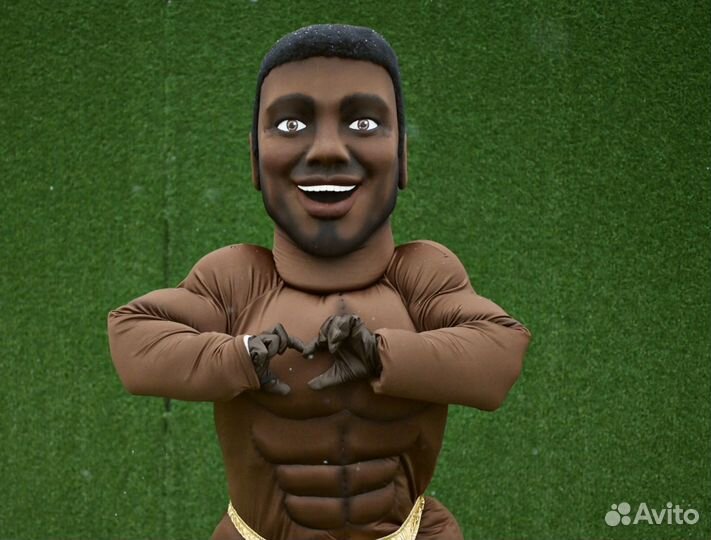 Ростовая кукла Поздравление Африканец Пирожков