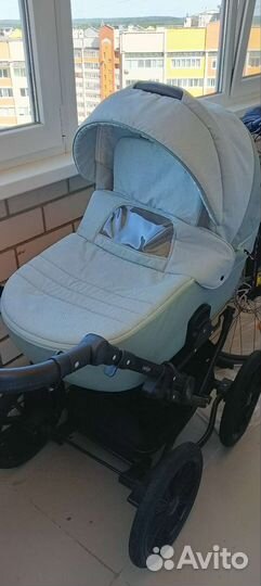 Коляска 2 в 1 indigo эко кожа