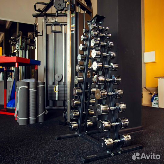 Подставка под гантельный ряд (стойка для гантелей)