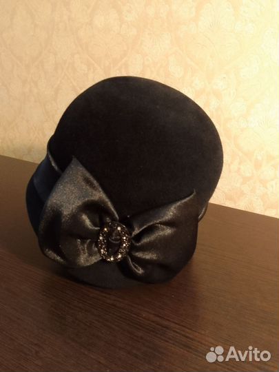 Шляпа женская натуральный велюр
