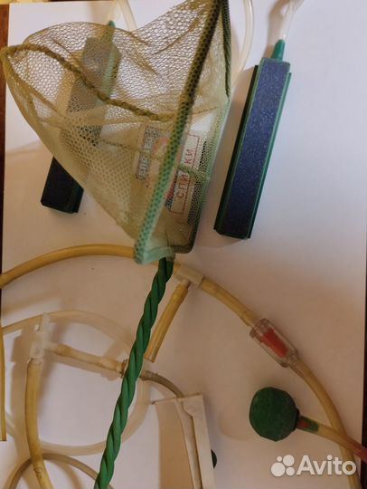 Аквариум круглый (продан) и сачок