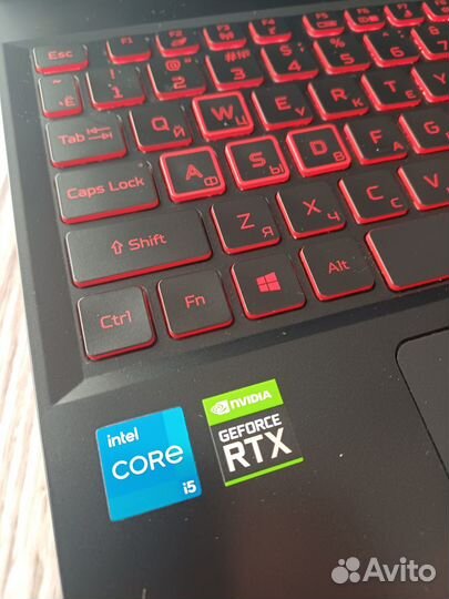 Игровой Acer Nitro 5 intel i5 11400H RTX 3050Ti