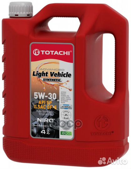 Масло моторное totachi niro LV Synthetic SN 5w3