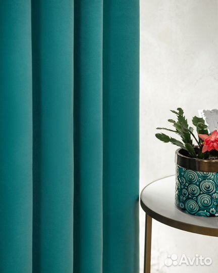 Комплект штор канвас Эдем Синяя птица