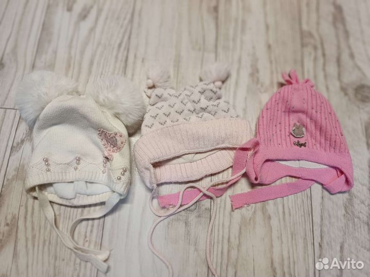 Комбинезоны, шапки для девочки
