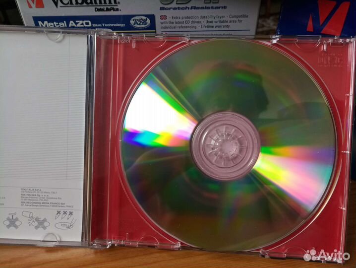 CD-R болванки диски TDK Verbatim metallic azo