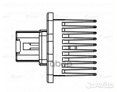 Резистор мотора печки Mitsubishi Lancer X
