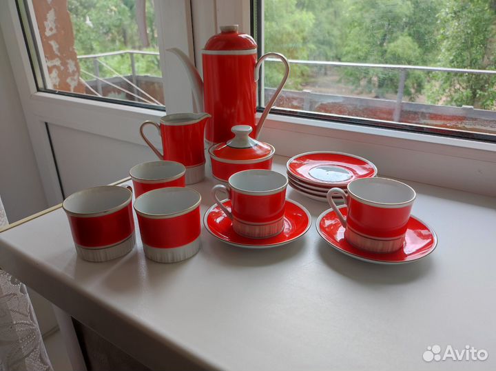 Сервиз кофейный, фарфор ГДР