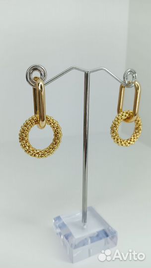 Серьги из японского бисера