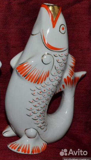 Рыбка СССР графин кувшин статуэтка ваза Полонне