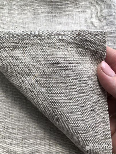 Ткань лен интерьерный, отрез 80 см