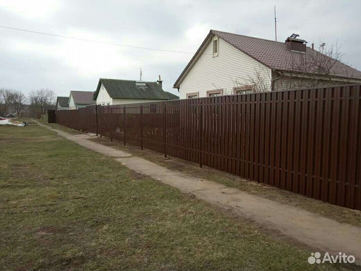 Установка забора под ключ