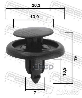 Клипса toyota 88570084 Febest