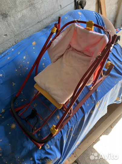 Детские санки-коляска