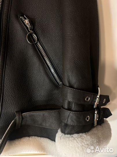 Дубленка натуральная женская авиатор