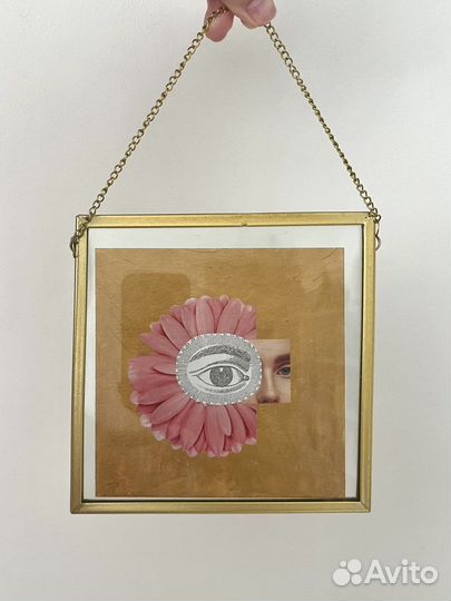 Картина коллаж в рамке