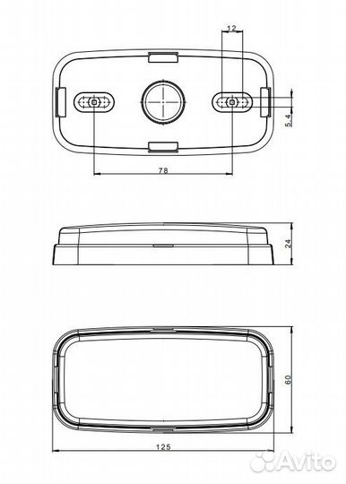 Габаритный светодиодный фонарь на прицеп FT-075