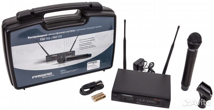 Микрофон Вокальный Радио Проф Pasgao PAW760/PAH330