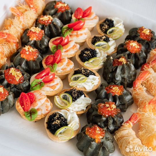 Фуршет гастробоксы кейтеринг закуски