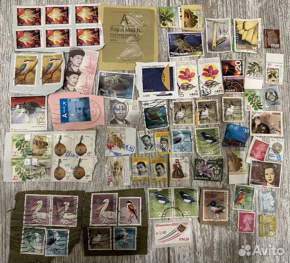 Почтовые марки новые и гашеные