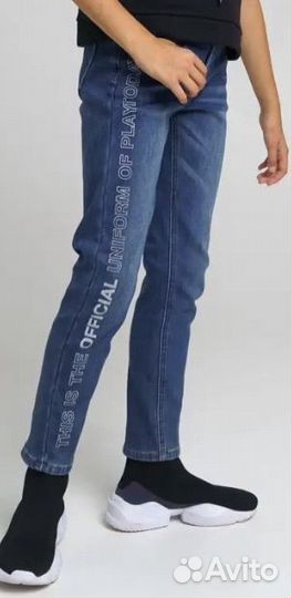 Джинсы утепленные флисом PlayToday 128 си