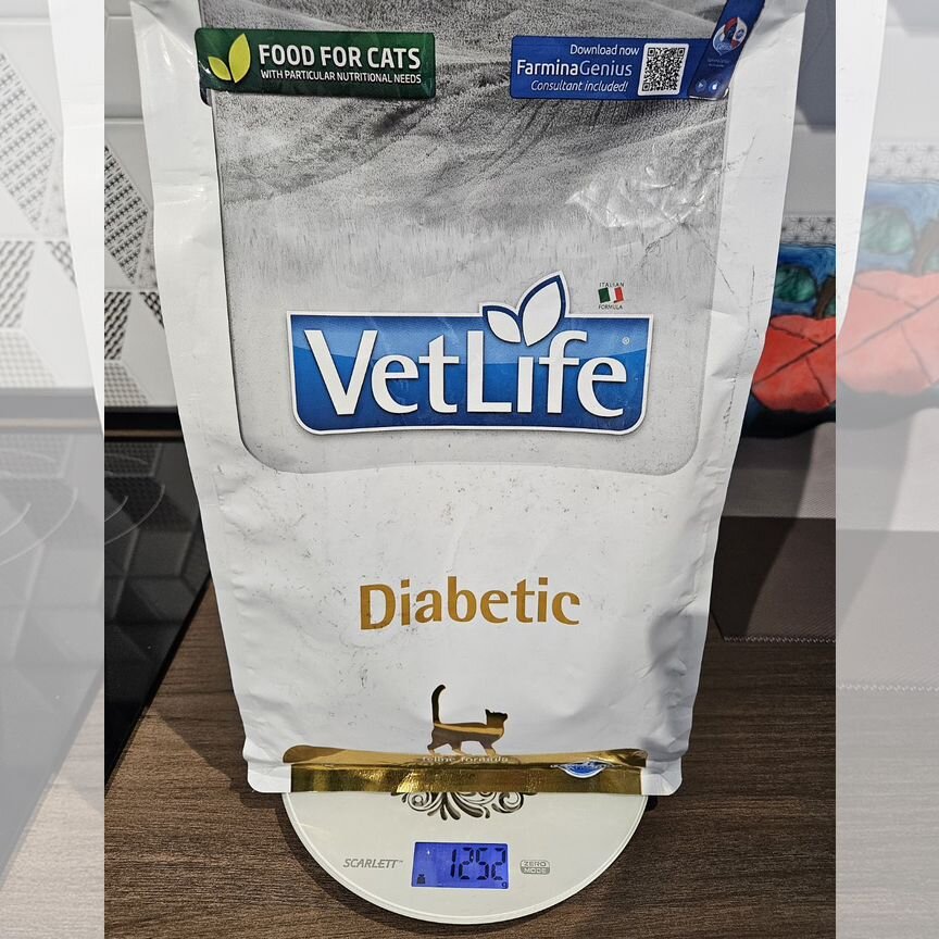 Корм Vetlife diabetic сухой для кошек 1.2кг