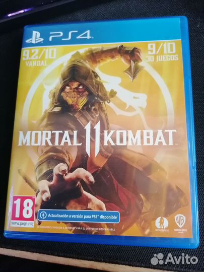 Диск на ps4 Mortal Kombat 11