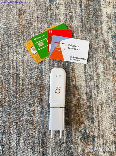 USB модем 4G с раздачей Wi-Fi + сим-карта