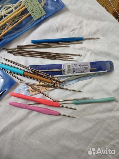 Спицы круговые,крючки много