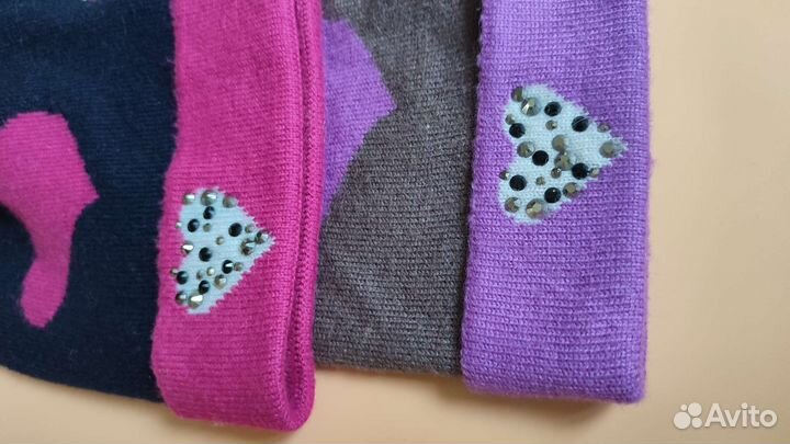 Шапка зимняя на девочку кашемировая 54 56