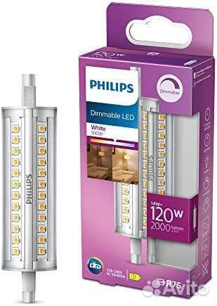 Лампа Philips LED R7S 14 Watt 3000 K 2000 Lumen