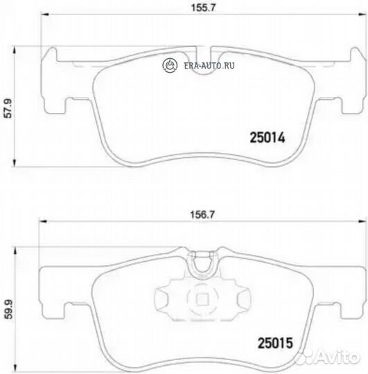 Brembo P06078 Колодки тормозные дисковые перед