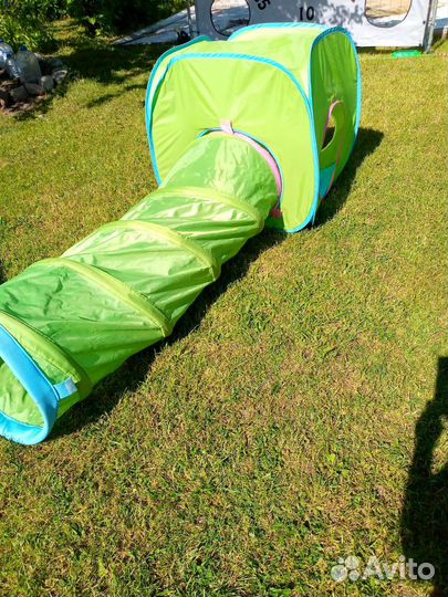 Труба игровой тоннель с палаткой