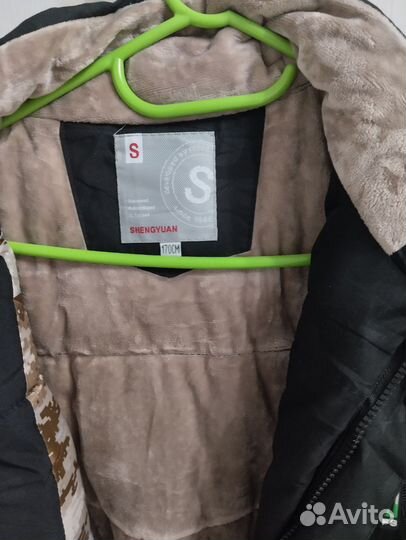 Пуховик мужской длинный