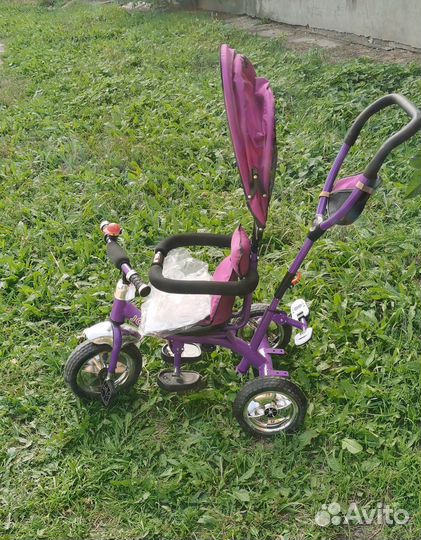 Детский велосипед с родительской ручкой
