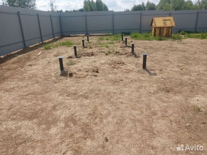 Винтовые сваи + монтаж