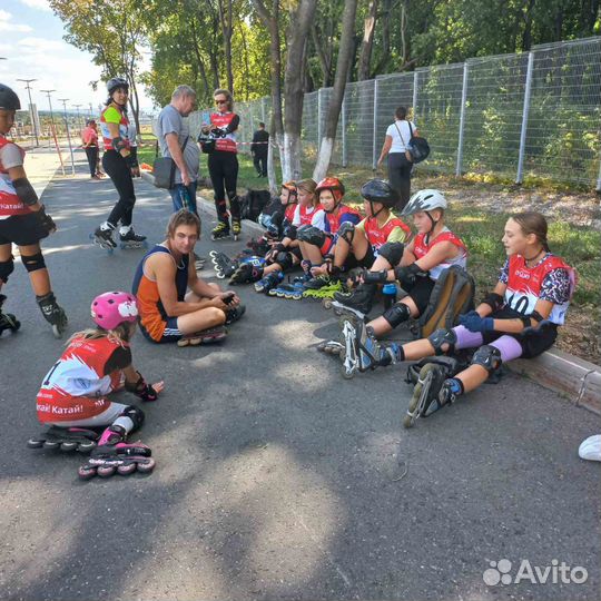 Обучение катанию на коньках, роликах