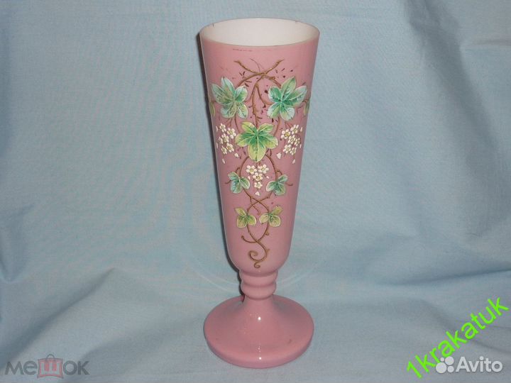 Ваза для цветов. 26,7 см. Двухслойное стекло