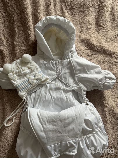 Детский конверт с шапочкой