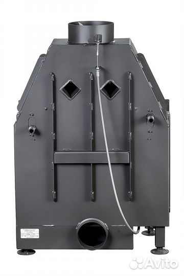 Камин Экокамин Альфа 700-150 B черный шамот