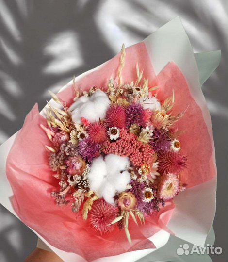 Букеты из сухоцветов к 8 марта