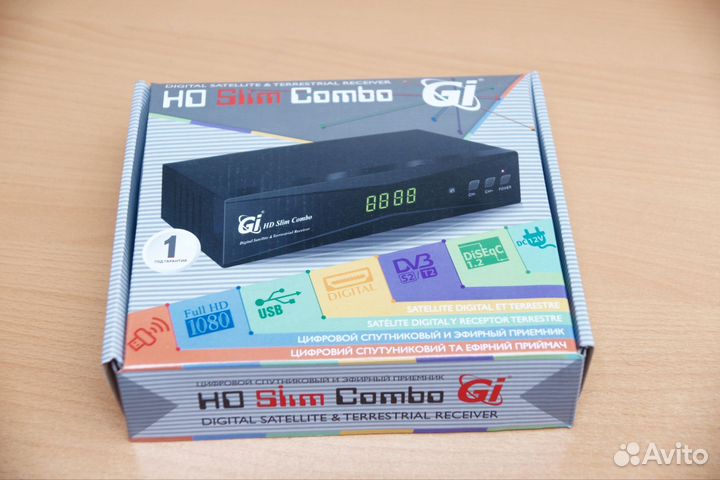 GI HD Slim Combo HD ресивер DVB-S/S2 и DVB-T2