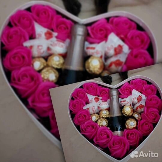 Букет из мыльных роз