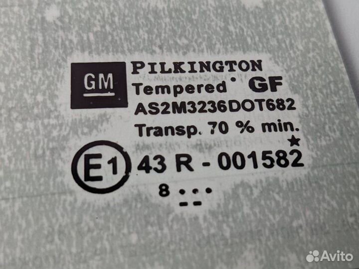 Стекло форточка заднее правое Opel Astra H