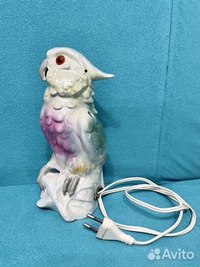 Фарфоровый светильник Попугай гдр 70-е г